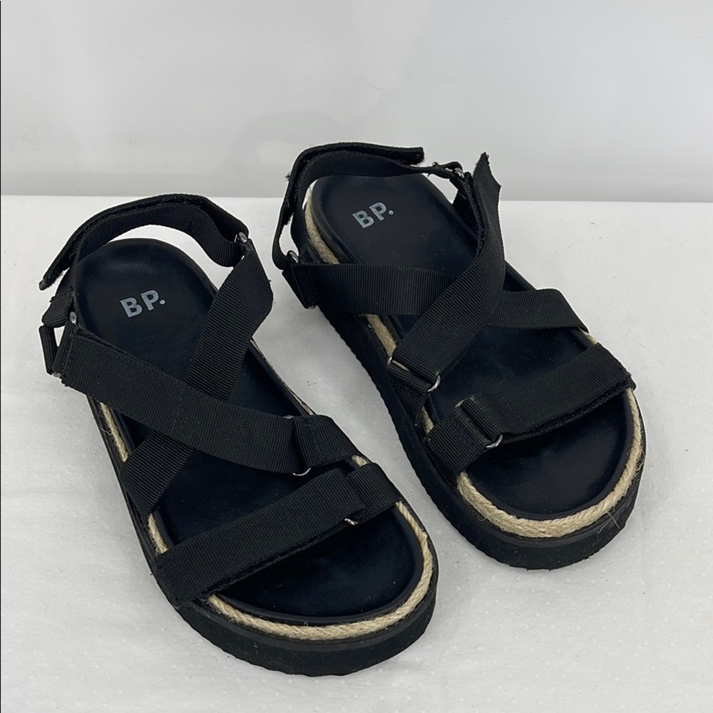 BP. SIZE 7M Women's Black Sandals